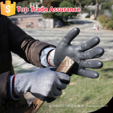 SRSAFETY nylon and UHMWPE coated foam nitrile anti-cut gloves